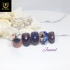 Handmade nail tips at a wine bar - Short Oval