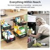 Under Sink Organizer, 2 Pack 2 Tier Pull out Cabinet