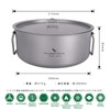 Boundless Voyage Ti2054C Titanium Pot with Lid 8.5 inches (21.5