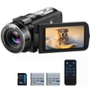 ORDRO Video Camera Camcorder, 1080P 30FPS IR Night Vision Vlogging