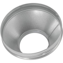 HVAC OV 10" to 6" Inch Round Duct Reducer - Galvanized Steel Pipe Increaser - Coupling for Round Duct Ventilation Systems - Heating & Cooling, HVAC