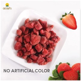 Premium Dried Strawberries – Healthy On-the-Go Snack, Made From Real Fruit, Plant-Based, Gourmet Thai 140g/4.93oz (2 Packs)