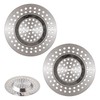 Stainless Steel 2Pcs Kitchen Sink Strainer Plug Standard Dual Function