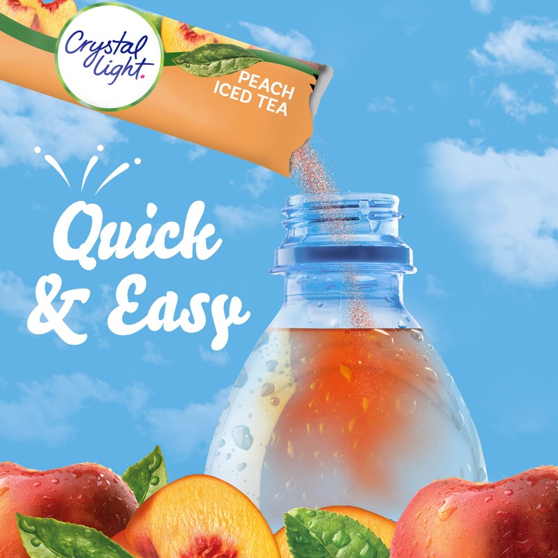 Crystal Light Peach Iced Tea Artificially Flavored Powdered Drink Mix,