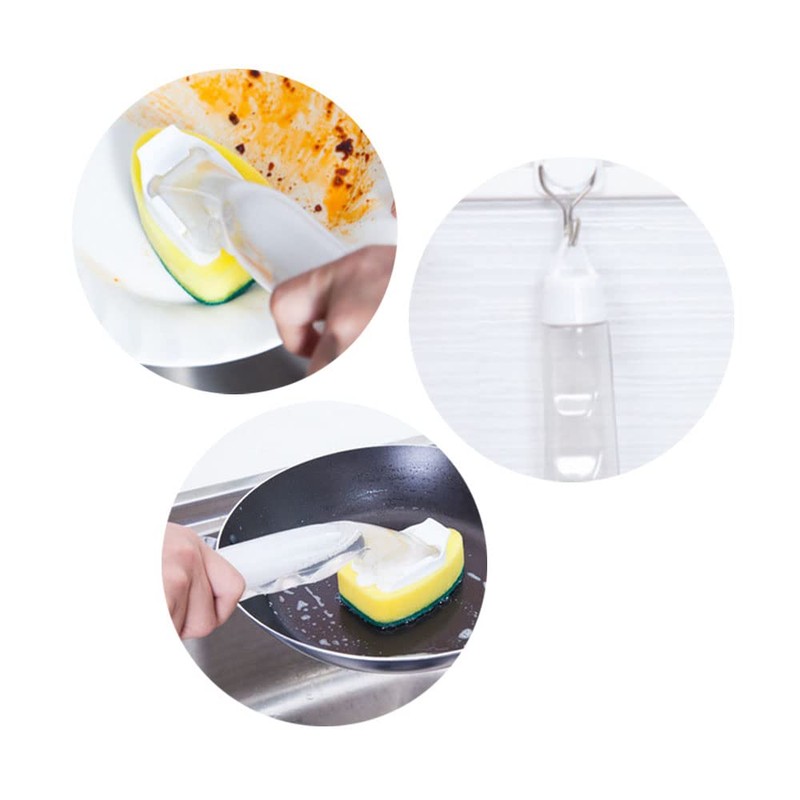 Gativs Cleaning Sponge Dish Sponge with Handle 10 Pieces Dish