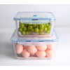HUSANMP Large Borosilicate Tempered Glass Food Storage Containers with BPA-Free