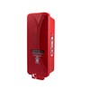 Red Surface-Mounted Fire Extinguisher Cabinet with Clear Pull-Cover for 2