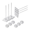 PATIKIL 70mm Self Stick Insulation Pins, 50Sets 0.95in Washers Aluminum