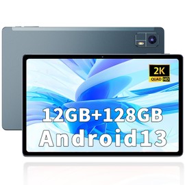 Semeakoko 2024 Android Tablet 10.4 inch Android 13 Tablets with 12GB+128GB,TF 1TB,Octa-Core,10000mAh+18W PD Fast Charger,Quad Speakers,2K,incell Display,5G/2.4G Dual-Band WiFi, Bluetooth 5.0, GPS