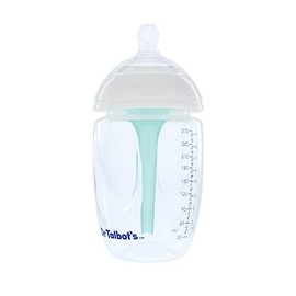 Dr. Talbot's - Botellas anticólicos - 9 onzas (paquete de 2) - Biberones para bebés recién nacidos de 0 meses - Biberones autoesterilizantes para recién nacidos con pezón flexible suave de flujo lento