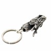 Silver One White Metal Dragon Catcher Keychain Men's M1 Japanese