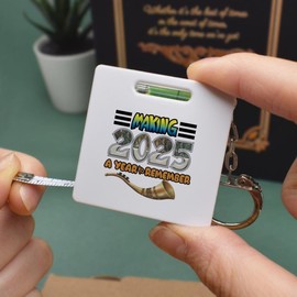 'Turning 2025 into Legacy' Keyring Tape Measure/Spirit Level Tool (KM00041307)