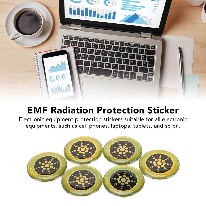 Cell Phone Protective Stickers, EMF Radiation Protection Stickers, Negative Ion