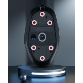 TALONGAMES Super Smooth Mouse Feet Skates Rounded Curved Edges Super Fast Smooth and Durable Sole for Universal (10mm x 20Pcs Pink)