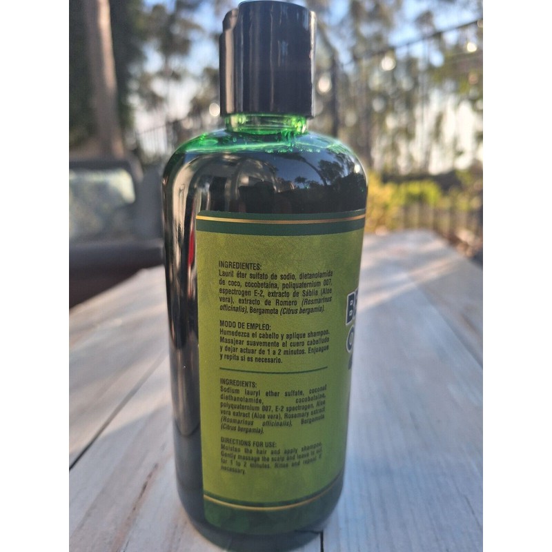 Shampoo de Bergamota Organico 16.9oz Bergamot Organic