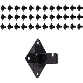 KINGDOM SOLUTIONS- Gridwall Mount Brackets for Grid or Slatgrid Panels, Pack of 36 Grid Panel Brackets in Black Color. Perfect Solution for Display (36-pack)