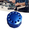 Screwdriver Storage Rack 10 Holes Aluminum Alloy Rotating Screwdriver Organizer