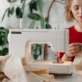 Mobestech 2pcs Sewing Machine LED Light Strips Self-Adhesive Strip Lights, 2 Meters 5V USB 6500K