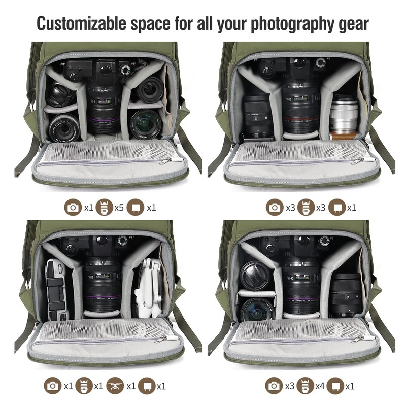 XAMOREST Camera Backpack Bag Professional for DSLR/SLR Mirrorless Camera Waterproof