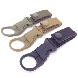 Water Bottle Carabiner Clip - Backpack Hook for Camping & Outdoors Army Green Buckle BL10558 100ea