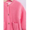 NEXT Smile Baby Cardigan with Button Closure, Pink Smile