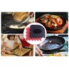 WHTCHSU Durable Grill Pan Scrapers, Red and Black, 4-Pack