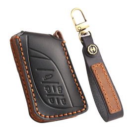 ontto Lexus-specific Keychain Leather Key Holder Key Cover Compatible with LS500h RX300 LM500h LM300h ES350 LC500h UX250H NX250, etc. Handmade Leather Accessory