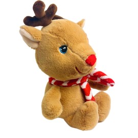 Christmas Beanie Pals Plush Soft Toys Eco-Friendly 100% Recycled (Reindeer)