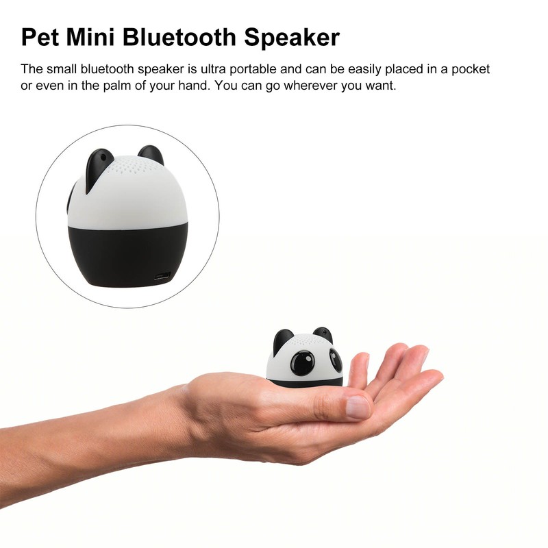 Pet Mini Bluetooth Speaker Cute Animal Wireless Loudspeaker with Selfie