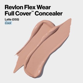 Revlon ColorStay Flex Wear, Full Cover Concealer, with Hyaluronic Acid & Vitamin E, Flexible with Long Hold, 055 Milk
