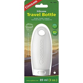 Coghlan's Travel Bottles, Refillable, Leakproof, BPA-Free, Compact Silicone Containers for Toiletries, TSA-Approved for Carry-On, Portable and Durable for Travel or Camping, Clear