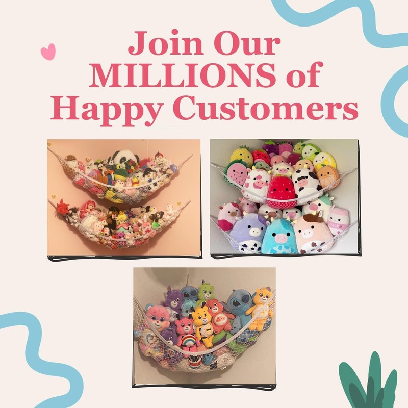 Lilly's Love Teddy Hammock - Toy Storage for Soft Stuffed