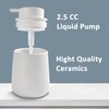 TOOZFO Soap Dispenser Ceramic with Easy-to-Press Pump Hand Lotion Liquid