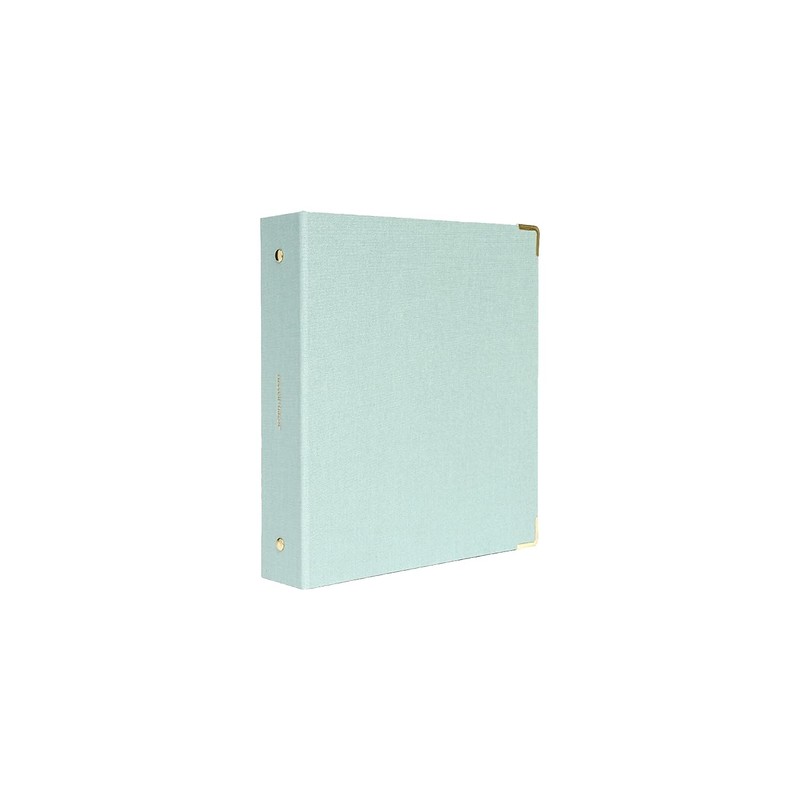 russell+hazel Patent Mini 3 Ring Binder, Dew, 7” by 9”