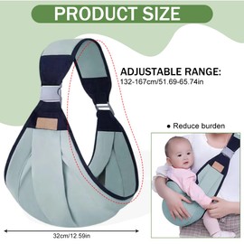 Tragetuch Baby, Baby Tragetuch Verstellbare, On the Go Multifunktionale, Multifunktionale Babytrage, Leichte Babytrage Neugeborene ab Geburt