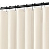 MIULEE Extra Long Linen Shower Curtain 84 Inch Long with