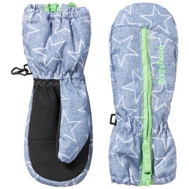 Playshoes Unisex Children's Mittens Winter Gloves, Star zip