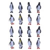 Kisangel 16pcs Penguin Figurine Realistic Ocean Animal Model Polar Arctic