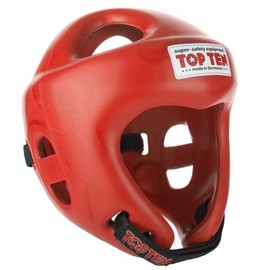 TopTen Fight Head Guard, Unisex, Kopfschutz Fight, red, L