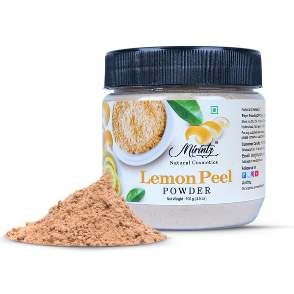 Mirintz 100% Natural Lemon Peel Powder | (100 gms) Pure