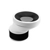QWORK® 50mm Toilet Offset pan Connector PVC Waste Pipe Connector