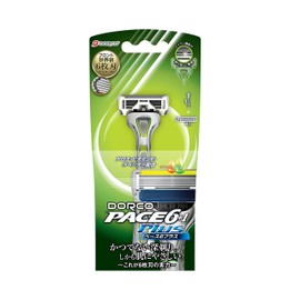 DORCO PACE6 Plus Men's Replacement Blade 6 Blade Razor with Trimmer