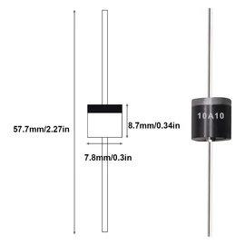 60 PCS 6A10, 10A10, 20A10 High Efficiency Rectifier Diode Electronic Silicon Diodes 1000V