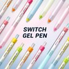 WRITECH Retractable Gel Ink Pens: 0.5mm Black-Ink Switch Between Silent