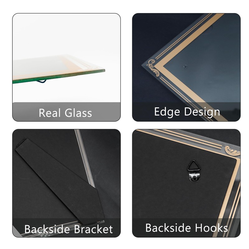 GraduationMall A4 Glass Photo Frame Certificate Frame Diploma Frames Document