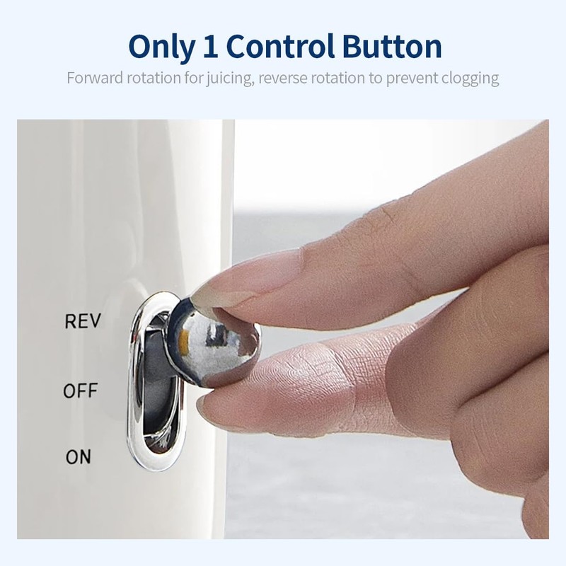 Joydeem Compact Masticating Juicer Machines, 400ml(14oz) Cold Press Slow Filter