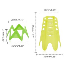 KyeeaDIY 25Pcs Plastic Golf Tees, Yellow Winter Golf Simulator Tees Green Short Golf Tees Blue Long golf Tees for Home Indoor Outdoor Grassland Practice (Colorful Golf Accessories)