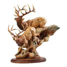 Wild Wings Back Country - Elk Sculpture by Danny Edwards