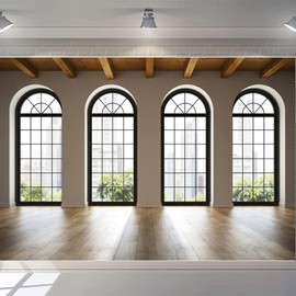 CSFOTO 7x5ft Bright Interior Backdrop Modern Living Room Office Photography Background Window Background Zoom Meeting YouTube Video Props Decorative Backgrounds