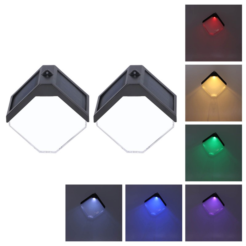 Solar Wall Lights Dual Light Modes IP55 Waterproof Long Life